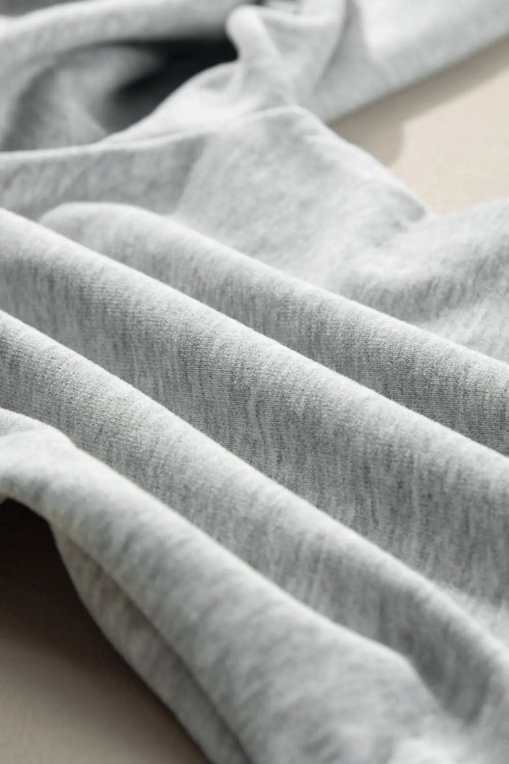 Light grey fleece-lined joggers - Love Salve